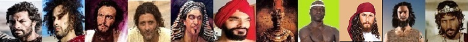 Strip of 12 apostles